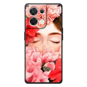Чехлы (ART) Цветы на OPPO Reno 8 5G (VPrint) (Очі в квітах)