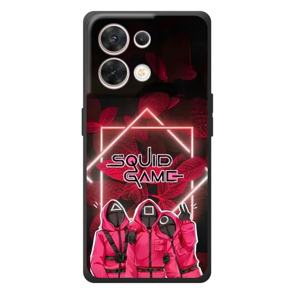 Чохол з принтом «Охоронці Гра кальмара» для OPPO Reno 8 5G Чохол з принтом «Охоронці Гра кальмара» для OPPO Reno 8 5G