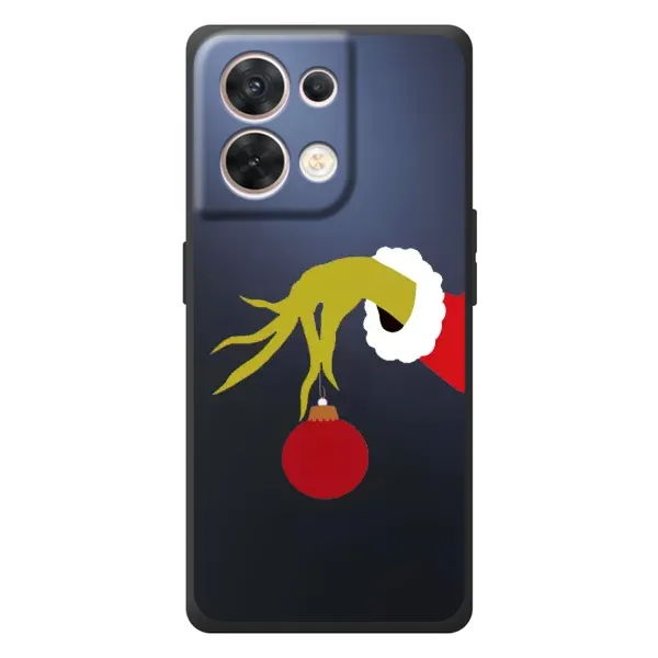 Чехол с принтом «Гринч с игрушкой» для OPPO Reno 8 5G Чехол с принтом «Гринч с игрушкой» для OPPO Reno 8 5G