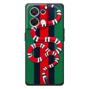 Чохли  GUCCI для ОППО Рено 8 5G (AlphaPrint) (Gucci змія)