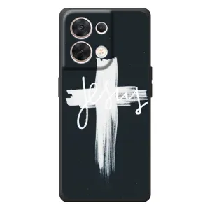 Чехол для OPPO Reno 8 5G (AlphaPrint) - (Христианские) (Иисус)