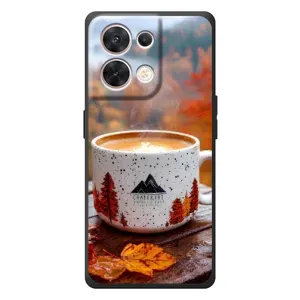 Чохол з унікальним дизайном 'Осінь з кавою' для OPPO Reno 8 5G (Кава на природі)