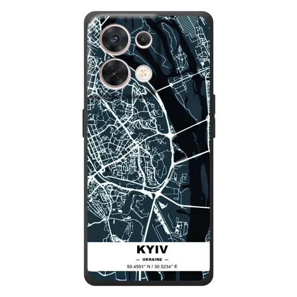 Чохол з принтом «Київ» для OPPO Reno 8 5G