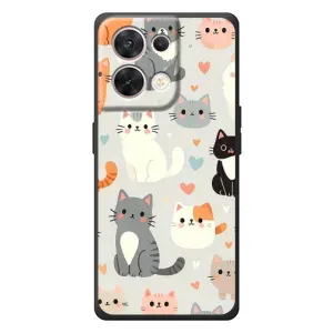 Чохол з малюнком кіт на OPPO Reno 8 5G (Колаж котів)
