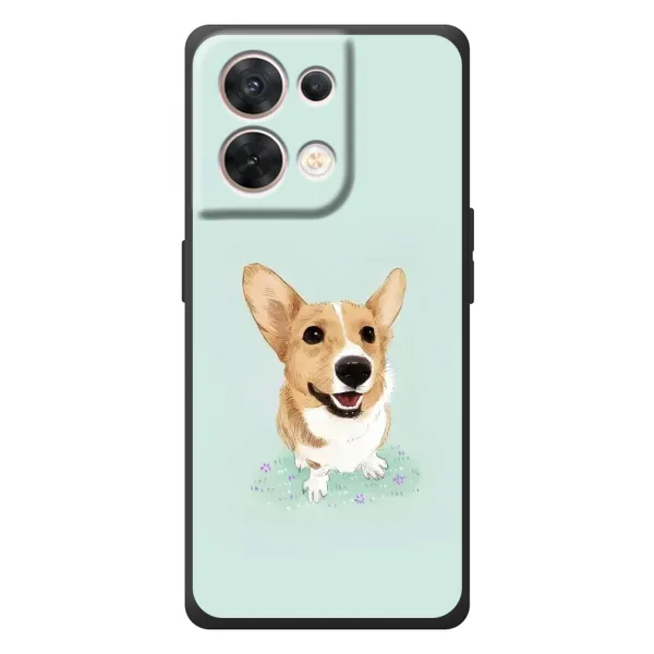 Чохол з принтом «Коргі» для OPPO Reno 8 5G