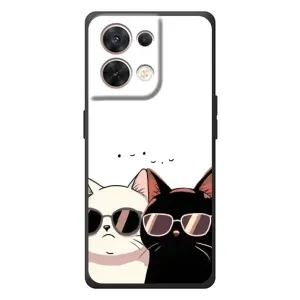 Чохол з малюнком кіт на OPPO Reno 8 5G (Коти в окулярах)