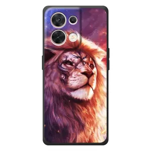 Чохол з картинкою ЛЕВ для OPPO Reno 8 5G (VPrint) (Красочний Лев)