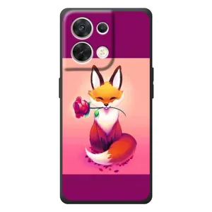 Чохли з картинкою Лисичка для OPPO Reno 8 5G (VPrint) (Лиса з трояндою)