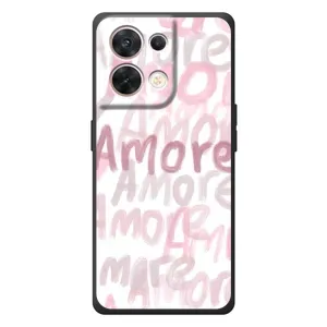Чохол з розовим принтом для OPPO Reno 8 5G (Аморе любов)