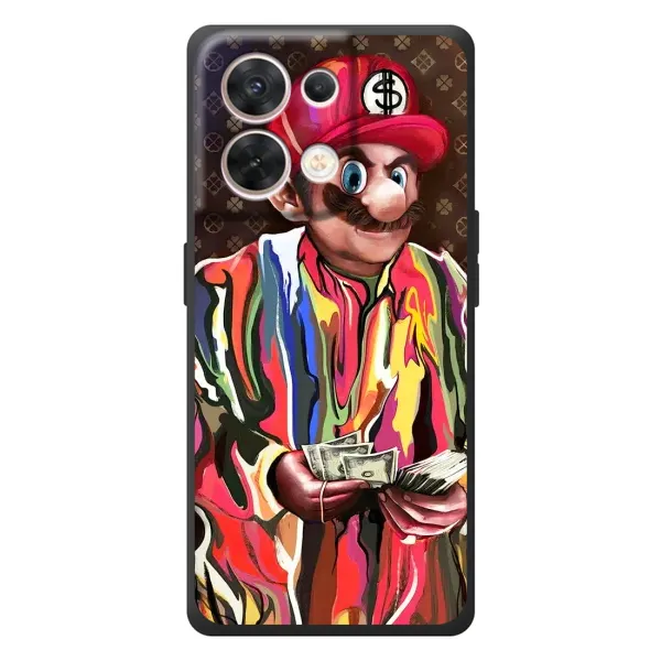 Чехол с принтом «Mario LV» для OPPO Reno 8 5G