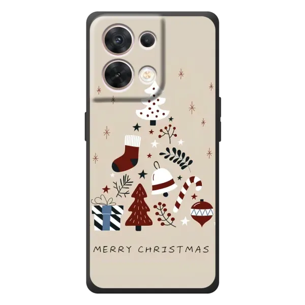 Чохол з принтом «Merry Christmas» для OPPO Reno 8 5G