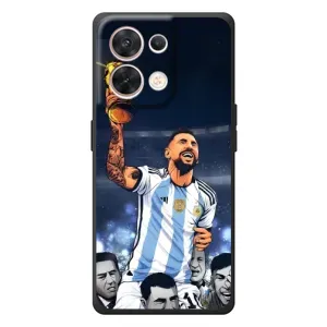 Чохли для OPPO Reno 8 5G (Leo чемпіон) (AlphaPrint) (Мессі з кубком)