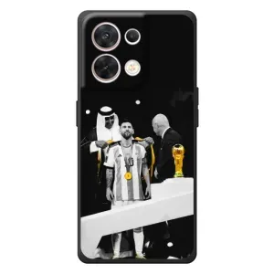 Чохли для OPPO Reno 8 5G (Leo чемпіон) (AlphaPrint) (Мессі коронований)