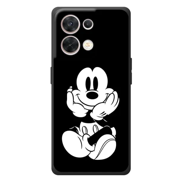 Чехол с принтом «Микки на черном» для OPPO Reno 8 5G