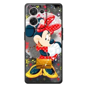 Чехол Disney Mouse OPPO Reno 8 5G (PREMIUMPrint) (Minni с бантиком)