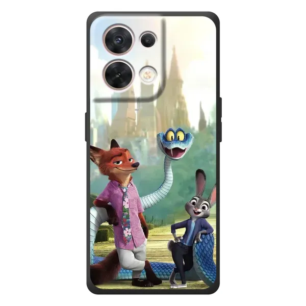 Чехол с принтом «Герои мультфильма Зверополис» для OPPO Reno 8 5G Чехол с принтом «Герои мультфильма Зверополис» для OPPO Reno 8 5G