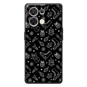 Новорічні, Святкові Чохли для OPPO Reno 8 5G - 2024 год (Новорічний фон)
