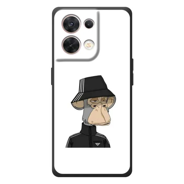 Чехол с принтом «обезьяна NFT Adidas» для OPPO Reno 8 5G