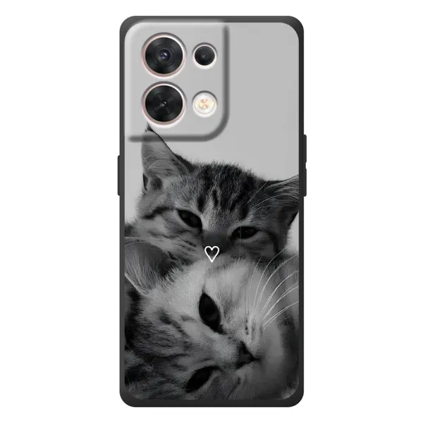 Чохол з принтом «Пара котів» для OPPO Reno 8 5G Чохол з принтом «Пара котів» для OPPO Reno 8 5G