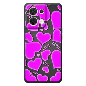 Чехлы для любимой на ОППО Рено 8 5G (VPrint) (Pink hearts)