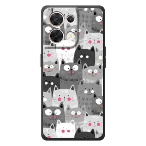 Чохли з Котиками для OPPO Reno 8 5G (VPrint) (Мальовані котики)