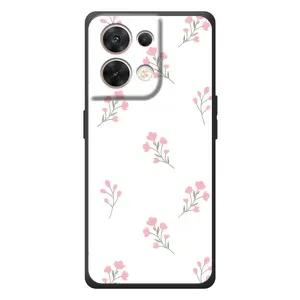 Чохол з розовим принтом для OPPO Reno 8 5G (Рожеві квіти)