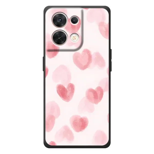 Чохол з принтом «Рожеві сердечки» для OPPO Reno 8 5G Чохол з принтом «Рожеві сердечки» для OPPO Reno 8 5G