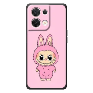 Чохол з Лабубу на OPPO Reno 8 5G (Рожевий Лабубу)