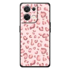 Чохол з розовим принтом для OPPO Reno 8 5G (Рожевий леопард)