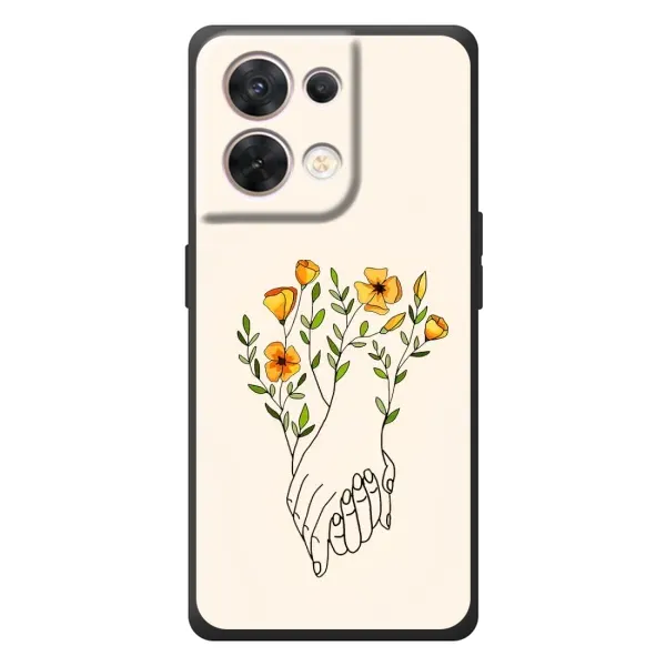 Чехол с принтом «Руки любви» для OPPO Reno 8 5G