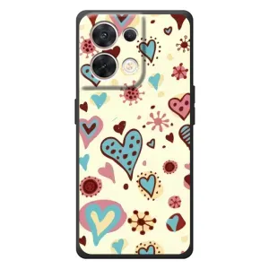 Чехлы для любимой на ОППО Рено 8 5G (VPrint) (Сердечки)