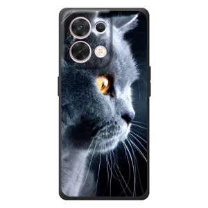 Чохли з Котиками для OPPO Reno 8 5G (VPrint) (Сірий Кіт)