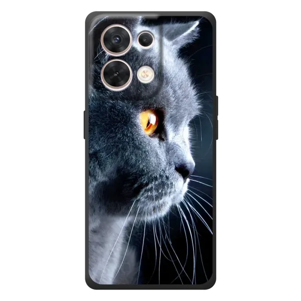 Чехол с принтом «Серый Кот» для OPPO Reno 8 5G Чехол с принтом «Серый Кот» для OPPO Reno 8 5G