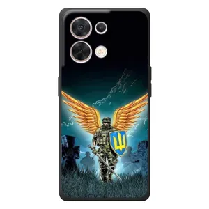 Чехлы с картинкой ЗСУ для OPPO Reno 8 5G (AlphaPrint) (Солдат ЗСУ)