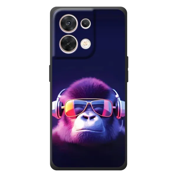 Чехол с принтом «Стильная обезьяна» для OPPO Reno 8 5G