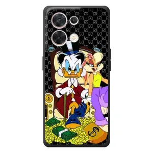 Чехлы для OPPO Reno 8 5G - Скрудж МакДак Louis Vuitton (PREMIUMPrint) (Стильная Утка)