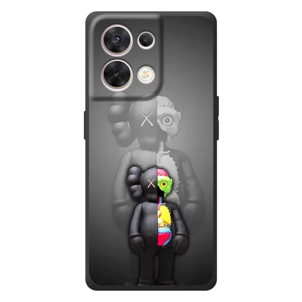Чехол с принтом «Тело Bearbrick» для OPPO Reno 8 5G