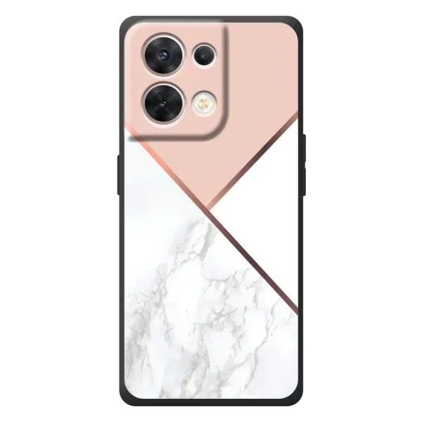 Чехол с принтом «Тройной мрамор» для OPPO Reno 8 5G Чехол с принтом «Тройной мрамор» для OPPO Reno 8 5G