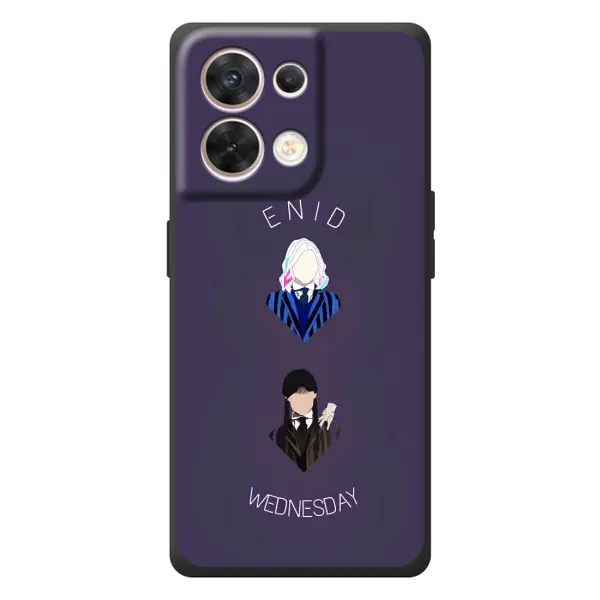 Чехол с принтом «Уэнздей и подруга» для OPPO Reno 8 5G Чехол с принтом «Уэнздей и подруга» для OPPO Reno 8 5G