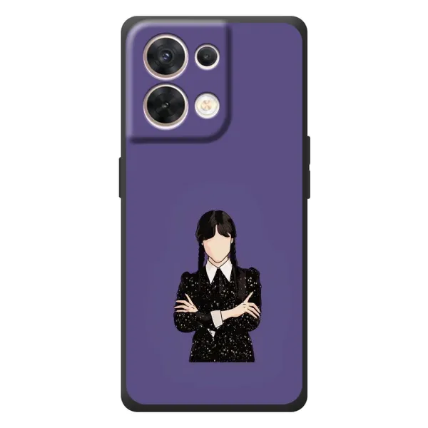 Чехол с принтом «Уэнздей в черном» для OPPO Reno 8 5G Чехол с принтом «Уэнздей в черном» для OPPO Reno 8 5G