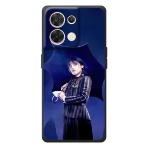 Чохли Венсдей на OPPO Reno 8 5G Уенсдей (AlphaPrint) (Венздей з парасолькою)