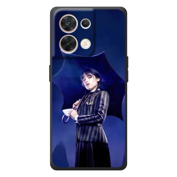 Чехол с принтом «Уэнздей с зонтом» для OPPO Reno 8 5G Чехол с принтом «Уэнздей с зонтом» для OPPO Reno 8 5G