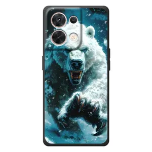Чохол з картинкою 'Хижаки' для OPPO Reno 8 5G (Полярний ведмідь)