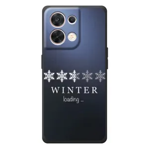 Зимні Чохли для ОППО Рено 8 5G - прозорий фон (Winter loading)