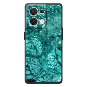 Мраморний чехол на OPPO Reno 8 5G (VPrint) (Зелений мрамор)
