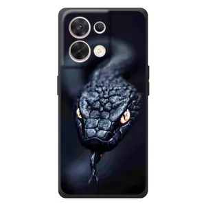 Чохол з картинкою 'Хижаки' для OPPO Reno 8 5G (Чорна змія)