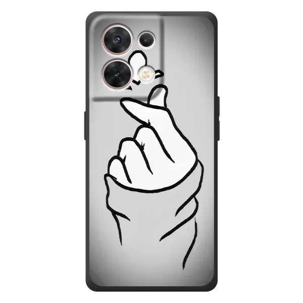 Чохол з принтом «Значок Love» для OPPO Reno 8 5G Чохол з принтом «Значок Love» для OPPO Reno 8 5G