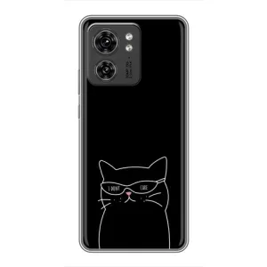 Чехол с рисунком кот на OPPO Reno 8 Pro 5G (Равнодушный кот)