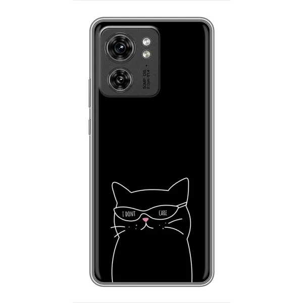 Чехол с принтом «Равнодушный кот» для OPPO Reno 8 Pro 5G