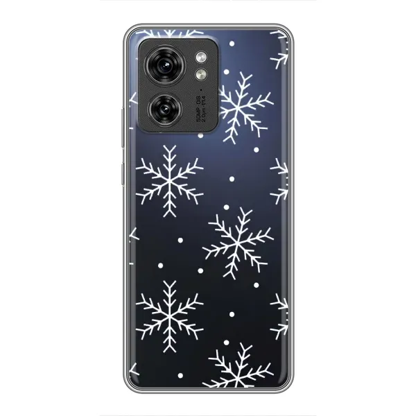 Чохол з принтом «Білі сніжинки» для OPPO Reno 8 Pro 5G